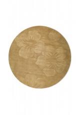 WOOL LOOMKNOTTED BEIGE ROUND